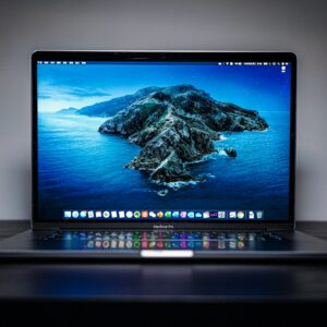 black and gray laptop computer